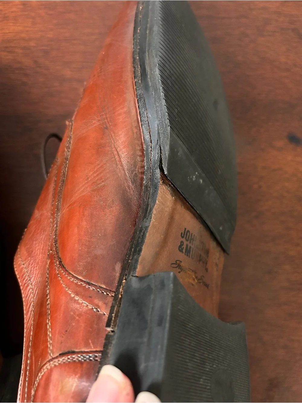 Johnston & Murphy Signature Series Shoes Men's Size 11 M Brown Leather Lace Up